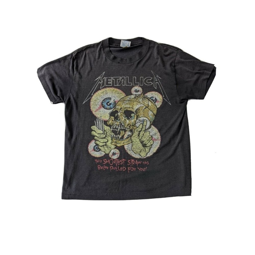 Metallica Shortest Straw Vintage 1988 T-Shirt Vert